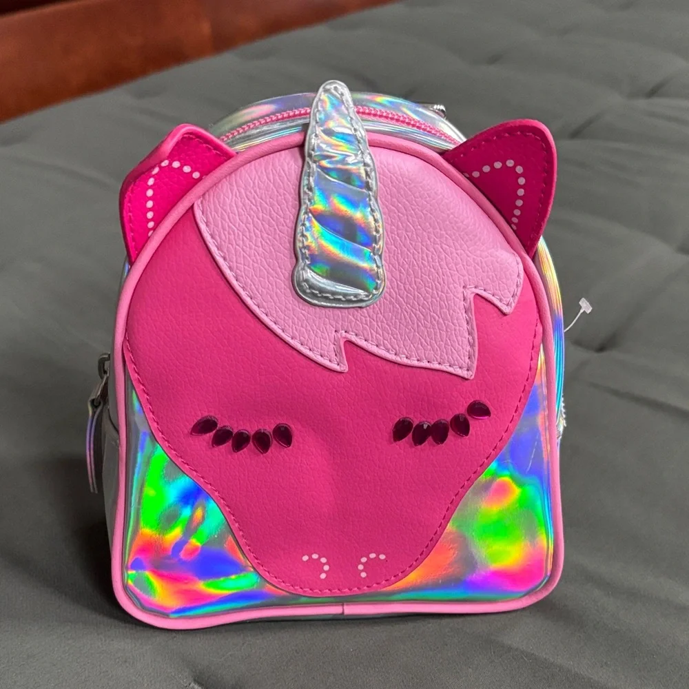 Pink Unicorn Mini Backpack - Picture 1 of 6